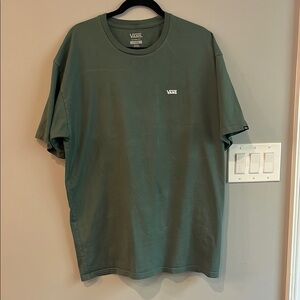 Vans Green Short Sleeve Tee Casual Comfort